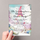 Invitations En Acrylique Gnomes in the snow watercolor painting  (In situ (ordinateur de poche))