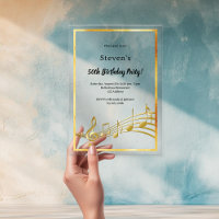 Gold notes d'anniversaire clair