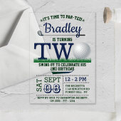 Invitations En Acrylique Golf PAR-TEE 2e anniversaire