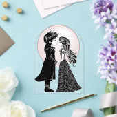 Invitations En Acrylique Gothique Emo Enfants Kiss Valentine's Day (Insitu (Mariage))