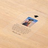 Invitations En Acrylique Graduation Grad cap Arch design Thank You (Poser)