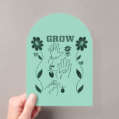 Invitations En Acrylique Grandir - Conception ASL (In situ (ordinateur de poche))