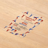 Invitations En Acrylique Greco Roman Freestyle Lutte Anniversaire (Poser)