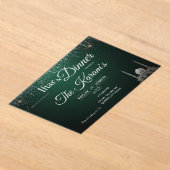 Invitations En Acrylique Green Elegant Mosque Ramadan Iftar Party (Poser)