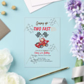 Invitations En Acrylique Grossissant deux jeûnes 2e anniversaire (Insitu (Mariage))