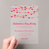 Invitations En Acrylique Hanging String Love Hearts Saint-Valentin (In situ (ordinateur de poche))