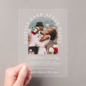 Invitations En Acrylique Happily Ever After Arch Photo Wedding Reception (In situ (ordinateur de poche))