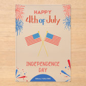 Invitations En Acrylique #Happy4thOfJulyIndependenceDayAcryliqueInvitation (Recto)