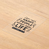 Invitations En Acrylique Happy Life with Faith – Proverbs 15:15 Art (Poser)