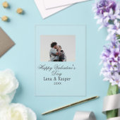 Invitations En Acrylique Happy Valentine's day couple photo modern simple t (Insitu (Mariage))