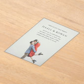 Invitations En Acrylique Hazel Photo Mariage moderne (Poser)