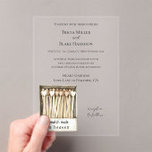 Invitations En Acrylique Hearts Match Made in Heaven Wedding (In situ (ordinateur de poche))