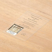 Invitations En Acrylique Hearts Match Made in Heaven Wedding (Poser)