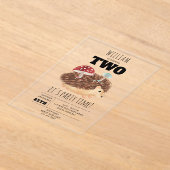 Invitations En Acrylique Hedgehog Mushroom Woodland Forest Funny Birthday (Poser)