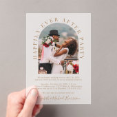 Invitations En Acrylique Heureusement Jamais Après Arc Photo Mariage Récept (In situ (ordinateur de poche))