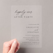Invitations En Acrylique Heureux toujours après le Mariage du parti (In situ (ordinateur de poche))