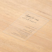Invitations En Acrylique Heureux toujours après le Mariage du parti (Poser)