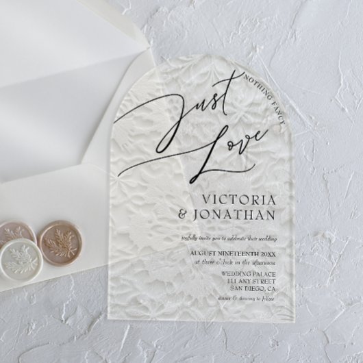 Invitations En Acrylique Hiver Rien De Fancy Just Love Mariage