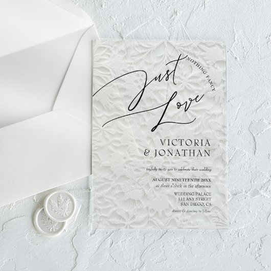 Invitations En Acrylique Hiver Rien De Fancy Just Love Mariage