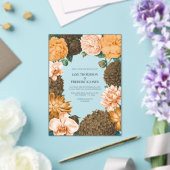 Invitations En Acrylique Honey Rose, Apricot Fleur & Toffee Bloom Wedding (Insitu (Mariage))