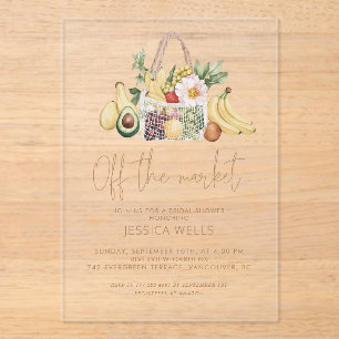 Invitations En Acrylique Hors Fête des mariées Du Marché