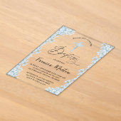 Invitations En Acrylique Hydrangea Baptême (Poser)