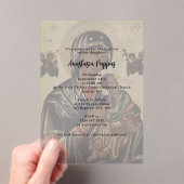 Invitations En Acrylique Icône opaque du baptême orthodoxe grec (In situ (ordinateur de poche))