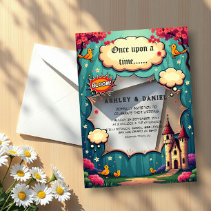 Invitations En Acrylique Il était une fois un mariage de conte de fées au c