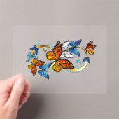 Invitations En Acrylique Infini de papillons monarques (In situ (ordinateur de poche))