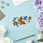 Invitations En Acrylique Infinité de papillons monarques (Insitu (Mariage))
