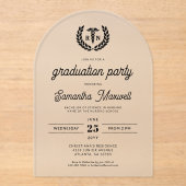 Invitations En Acrylique Infirmière RN BSN Soins infirmiers Parti de gradua (Recto)