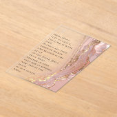 Invitations En Acrylique ink marble Hail Mary prayer (Poser)
