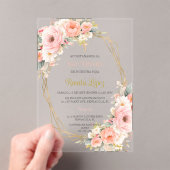 Invitations En Acrylique Invitacion de bautismo (In situ (ordinateur de poche))