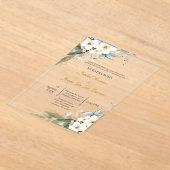 Invitations En Acrylique Invitacion de boda en espanol con flanca (Poser)