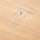 Invitations En Acrylique Invitación de boho para bautismo (Poser)