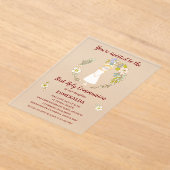 Invitations En Acrylique Invitación de Comunión sobre acrílico ESMERALDA (Poser)