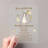 Invitations En Acrylique Invitación de Comunión sobre acrílico SUSANA (In situ (ordinateur de poche))