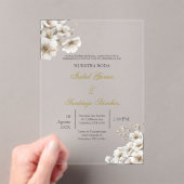 Invitations En Acrylique Invitación en Español para boda (In situ (ordinateur de poche))