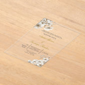 Invitations En Acrylique Invitación en Español para boda (Poser)