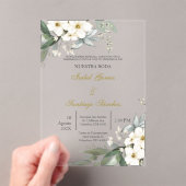 Invitations En Acrylique Invitación en Español para boda (In situ (ordinateur de poche))