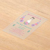 Invitations En Acrylique Invitación sobre acrílico Primera Comunión CECILIA (Poser)