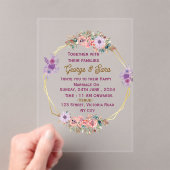 Invitations En Acrylique Invitations de mariage acrylique (In situ (ordinateur de poche))