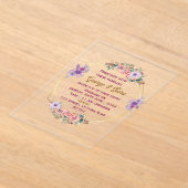 Invitations En Acrylique Invitations de mariage acrylique (Poser)