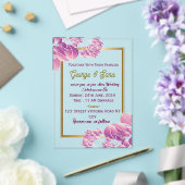 Invitations En Acrylique Invitations de mariage acrylique (Insitu (Mariage))