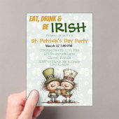Invitations En Acrylique Irish‑Inspired St. Patrick’s Day Party (In situ (ordinateur de poche))
