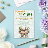 Invitations En Acrylique Irish‑Inspired St. Patrick’s Day Party (Insitu (Mariage))