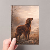 Invitations En Acrylique Irish Setter (In situ (ordinateur de poche))