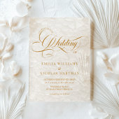 Invitations En Acrylique Ivory Romantique Mariage de calligraphie