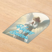 Invitations En Acrylique Je vous souhaite une joyeuse Pâques (Poser)