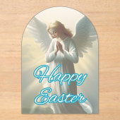 Invitations En Acrylique Je vous souhaite une joyeuse Pâques (Recto)